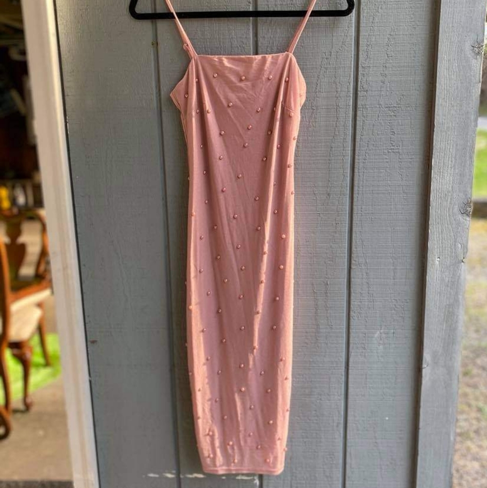Privy Dusty Pink Midi Dress Size S